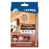 Etui 12 crayons géants couleurs Lyra couleurs de peau
