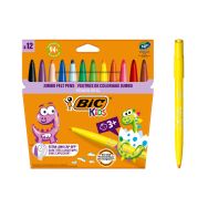 Etui 12 feutres grosse pointe Visacolor Bic Ecolution