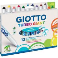 Etui 12 feutres pointe extra large turbo Giant Omyacolor Giotto