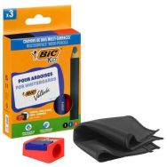 Etui 3 crayons marqueurs effaçables à sec triangulaires