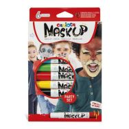Etui 6 sticks peinture visage couleurs festives Maskup