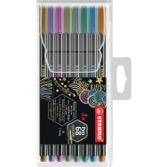Etui 8 feutres PEN 68 couleurs métallisées