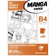 Etui Manga Planches 200g uni- Clairefontaine