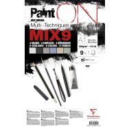 Etui PaintON MIX9 9 feuilles ass. (9x1F) A1 250g