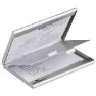 Etui cartes de visite - Modèle double - Capacité:30 cartes - Aluminium