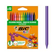 Etui carton 12 craies 12 cm Plastidecor bic