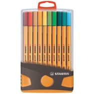 Etui rigide de 20 stylos-feutres STABILO point 88
