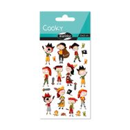 Etui stickers 3d cooky 1 planche pirates - Maildor
