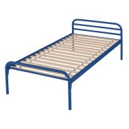 Evolution lit 2 traverses sommier lattes 90x200 5009 Bleu