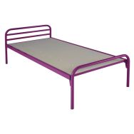 Evolution lit confort sommier aggloméré 90x190 RAL 4006 Fuschia