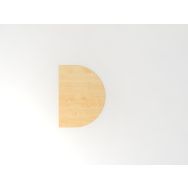 Extension de table demi-cercle série J - 60x80 cm - Hammerbacher