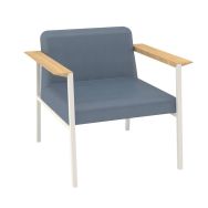 Fauteuil Amalti enduit PVC Quadrifoglio