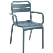 Fauteuil Cannes bleu minéral