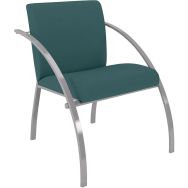 Fauteuil EVA 1 place enduit PVC Origan pied Gris alu
