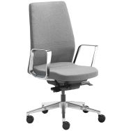 Fauteuil Eden tissu pied et accoudoir aluminium brosé Sokoa
