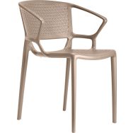 Fauteuil Fiore polypropylène assise et dossier perforé Infiniti