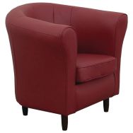 Fauteuil Marta PVC classé non feu lie-de-vin