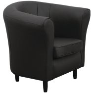 Fauteuil Marta PVC classé non feu noir