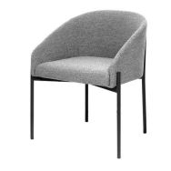 Fauteuil Milo - Structure noire - Meet By Paperflow