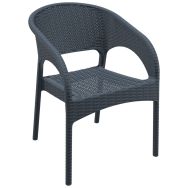 Fauteuil Panama résine - anthracite