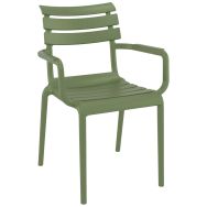 Fauteuil Paris polypropylène - vert olive