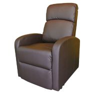 Fauteuil Primo Confort simili-cuir chocolat