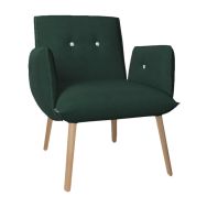 Fauteuil Soda avec accoudoirs et boutons tissu Aquaclean Daytona Mobitec