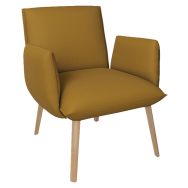 Fauteuil Soda tissu Daytona moutarde