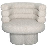 Fauteuil Trèfle pivotant Ecru