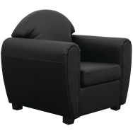 Fauteuil West enduit PVC non feu noir