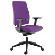 Fauteuil accoudoirs 3D Inoé X-Trévira Aubergine