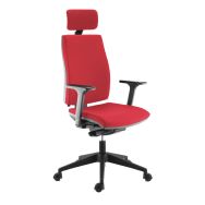 Fauteuil accoudoirs 3D Inoé + têtière polyester X-Trévira