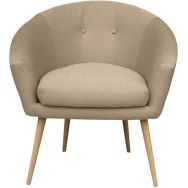 Fauteuil accueil en tissu polyester Armand MMP