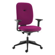 Fauteuil de bureau Alaia contact synchrone magenta