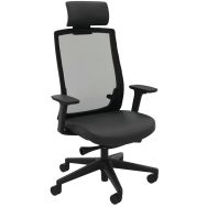 Fauteuil de bureau Arraina dossier résille et têtière