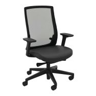 Fauteuil de bureau Arraina dossier résille noir
