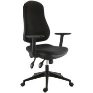Fauteuil de bureau Frezio accoudoirs réglables coloris noir