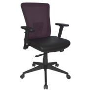 Fauteuil de bureau Rima Noir/Violet