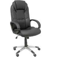 Fauteuil de direction Argamasón en similicuir noir