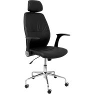 Fauteuil de direction Huelves similicuir turquoise
