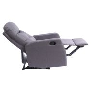 Fauteuil de relaxation Mercato tissu gris
