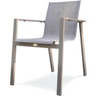 Fauteuil jardin empilable Zahara taupe