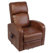 Fauteuil releveur Lazy Up 1 moteur en microfibres