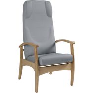Fauteuil repos Grand Large ass/dos abaka souris struc hêtre naturel