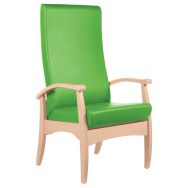 Fauteuil repos Realty assise/dossier abaka olive struc hêtre bouleau