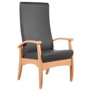 Fauteuil repos Realty assise/dossier ginkgo souris struc hêtre naturel