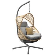 Fauteuil suspendu Banana naturel/graphite