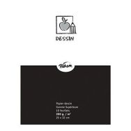 Feuille dessin blanc 200 g 25 x 32 cm gamme supérieure (Pochette de 10)