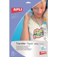 Feuille papier transferts A4 (Pochette de 10)