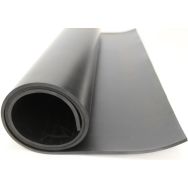 Feuilles Commercial Black Rubber-1,4mx5mx12mm-Noir